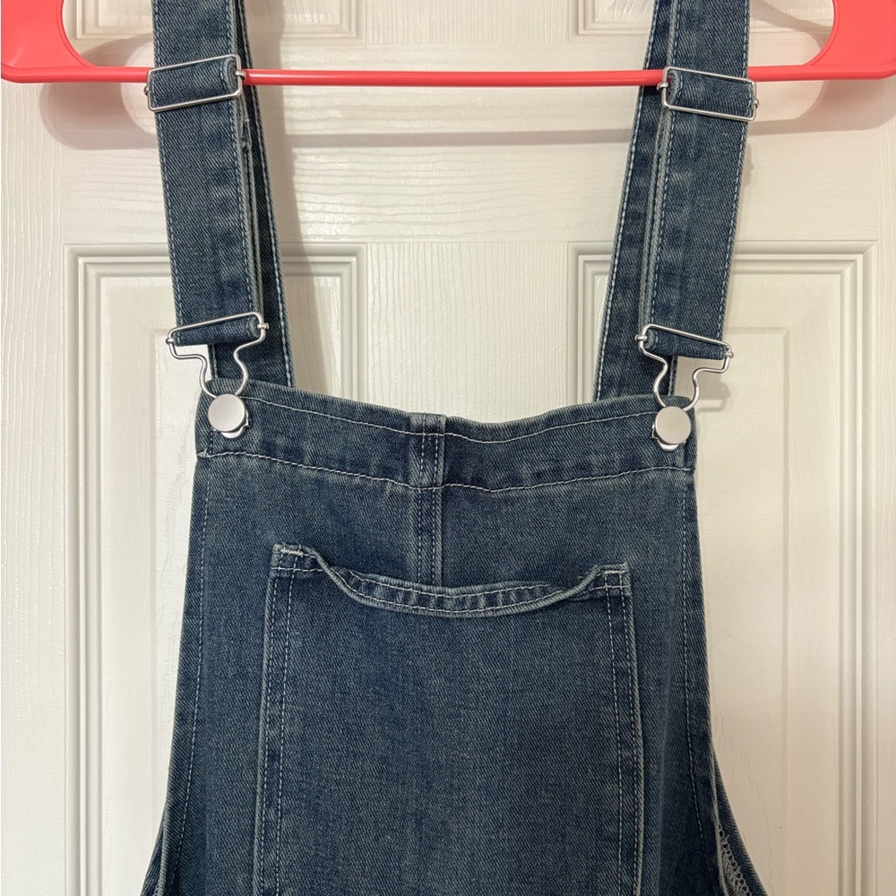 Women’s Denim Midi  Dress in Dark Blue Large
